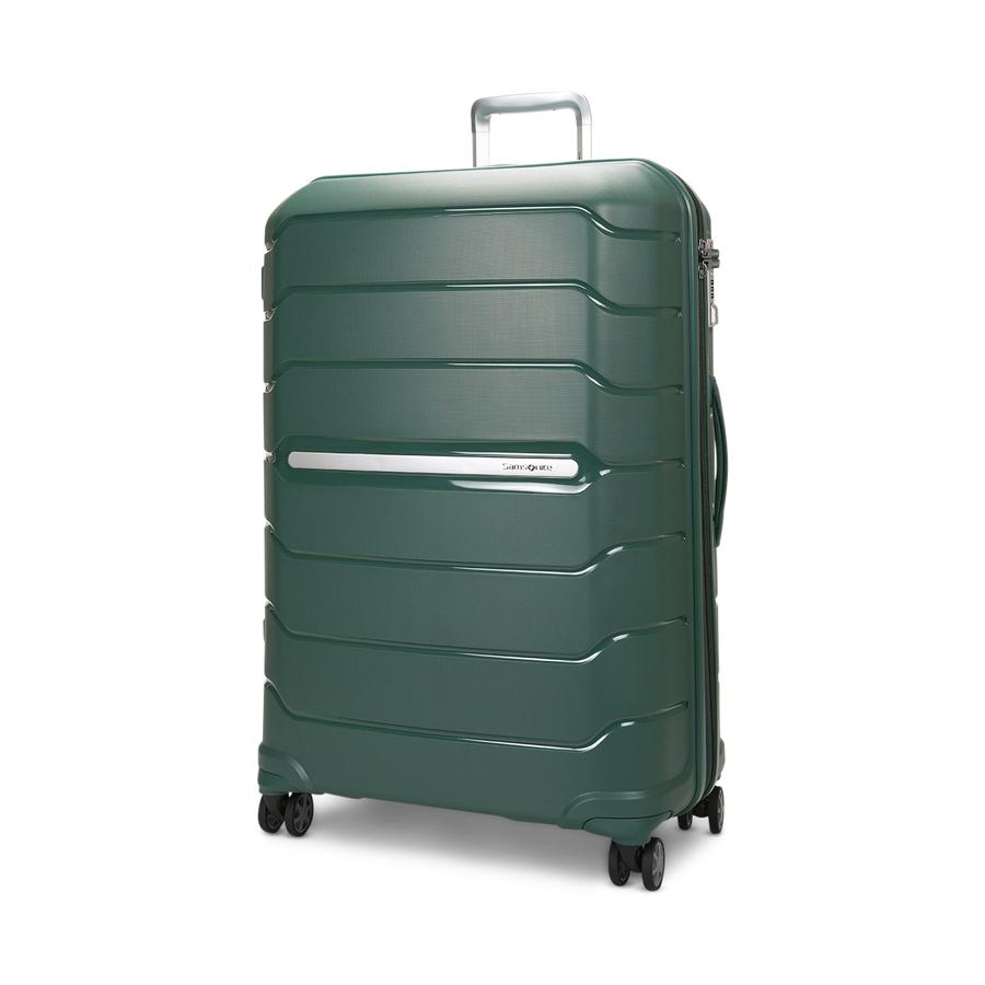 Samsonite Oc2lite 75cm Hardside Checked Suitcase Hunter Green Hunter Green