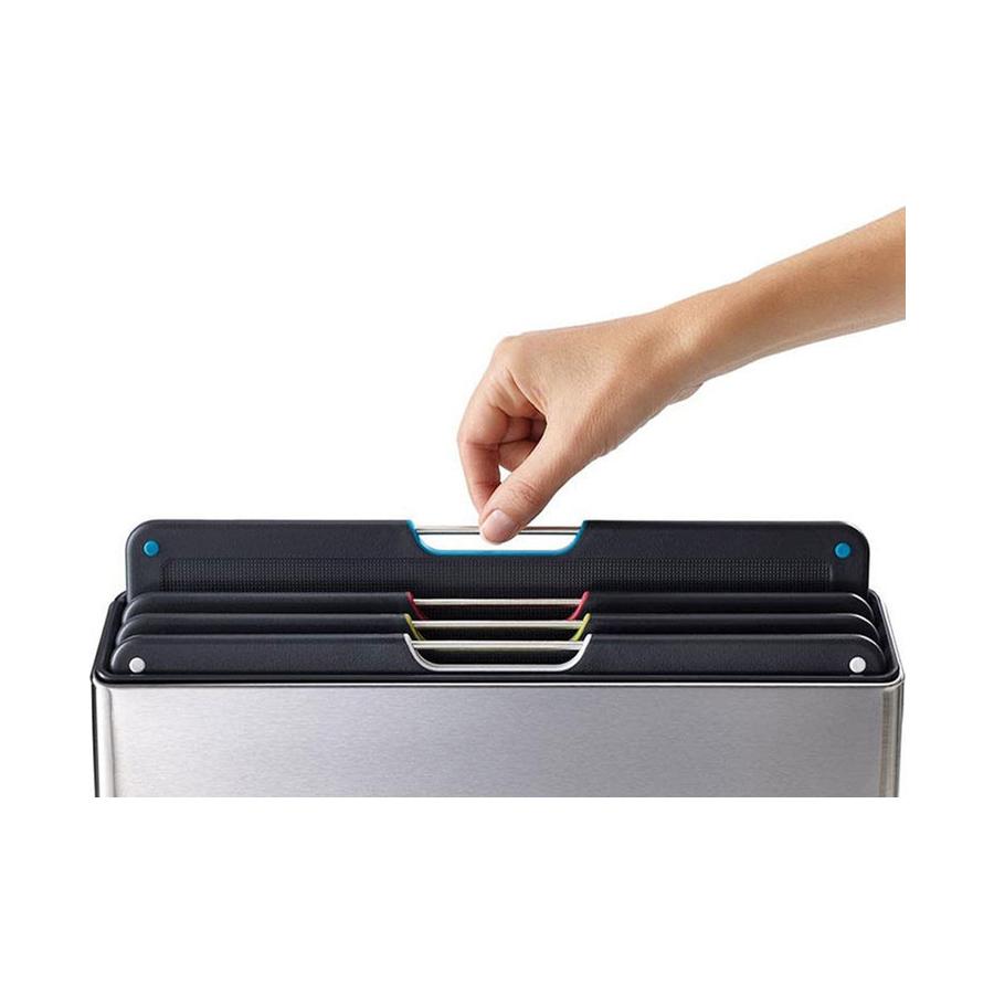 Joseph Joseph Folio Steel 4-Piece Chopping Board Set Silver Silver