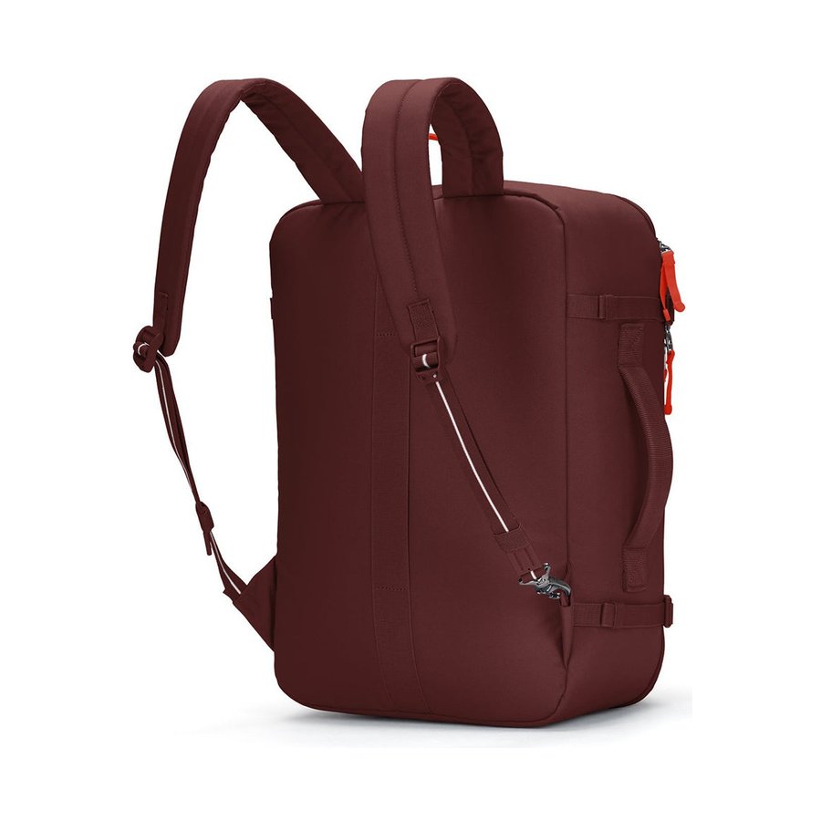 Pacsafe GO 34L Anti-Theft Recycled Carry-On Backpack Garnet Red Garnet Red