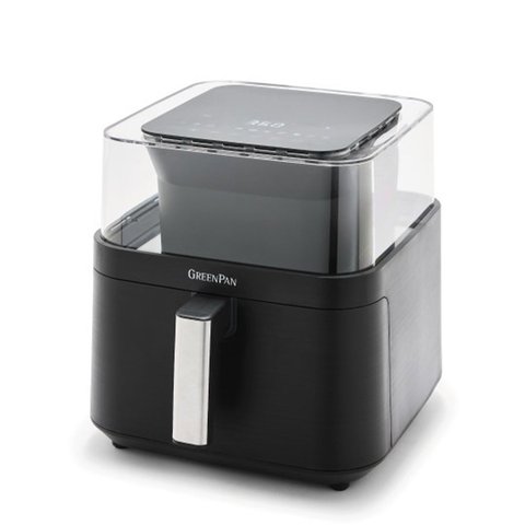 GreenPan Bistro Air Fryer with See-Thru Lid 6.6L Black