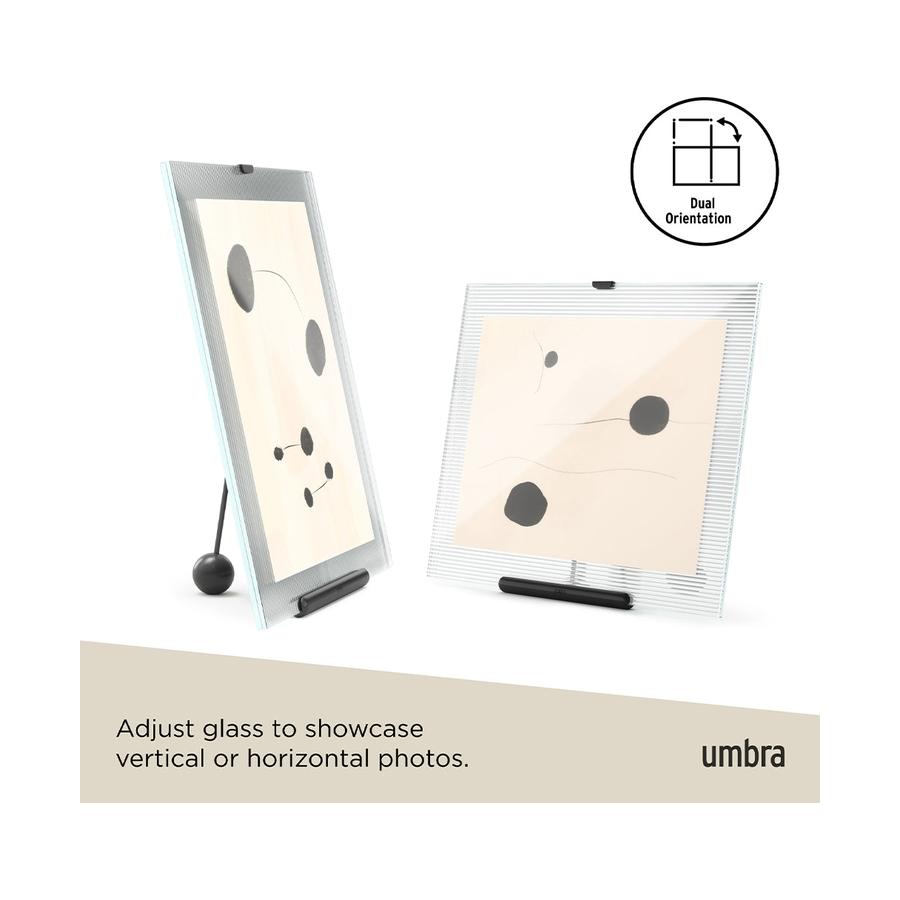 Umbra Flute 20 x 25cm Picture Frame Black Black