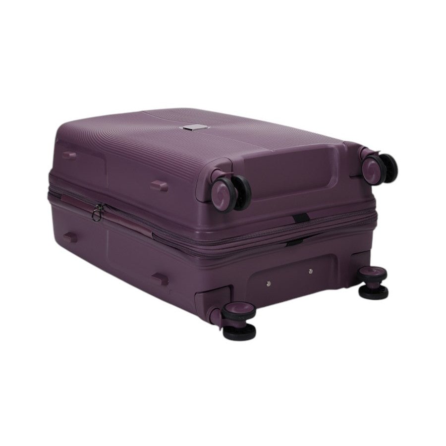 Caselite Aero 65cm Hardside Checked Suitcase Purple Purple