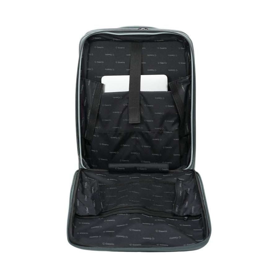 Caselite Venture 57cm & 76cm Top Open Hardside Luggage Set Grey Green Grey Green