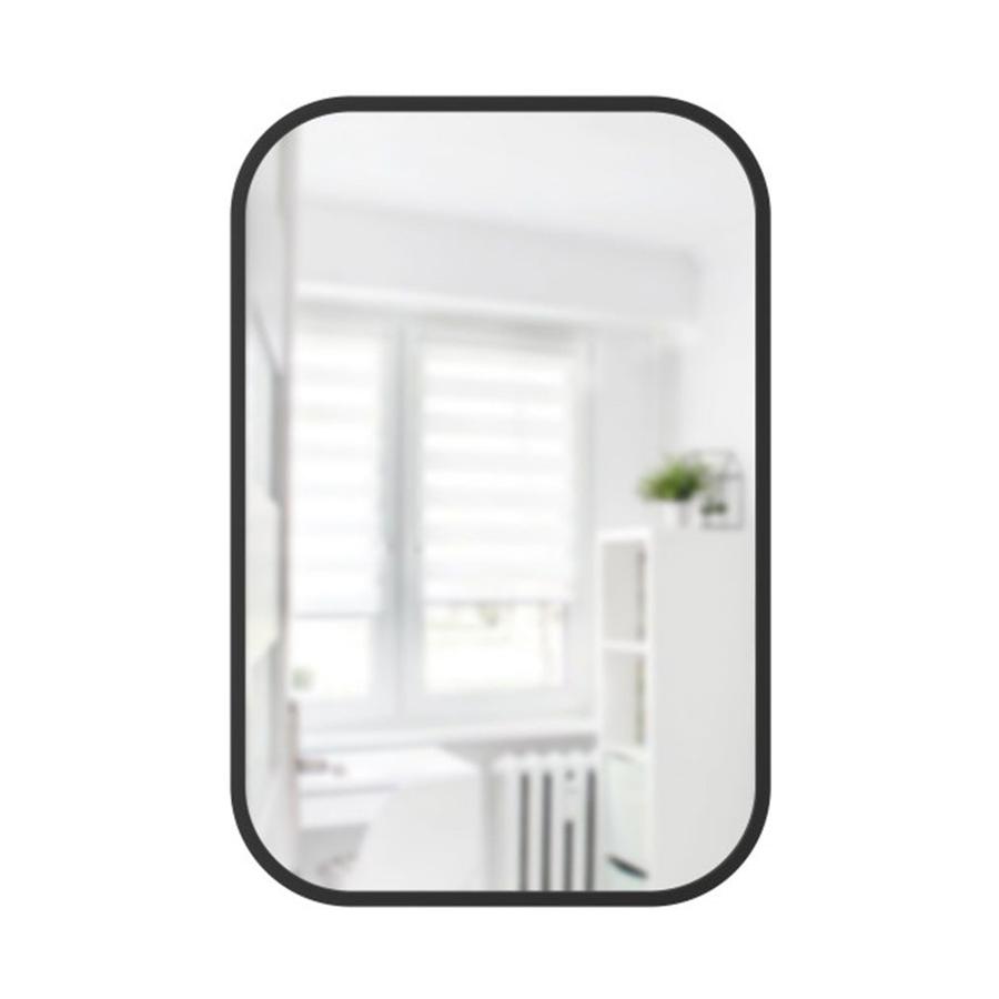 Umbra Hub Rectangle Wall Mirror (91cm x 61cm) Black Black