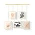 Umbra Exhibit Wall Picture Frames (Set of 5) Matte Brass