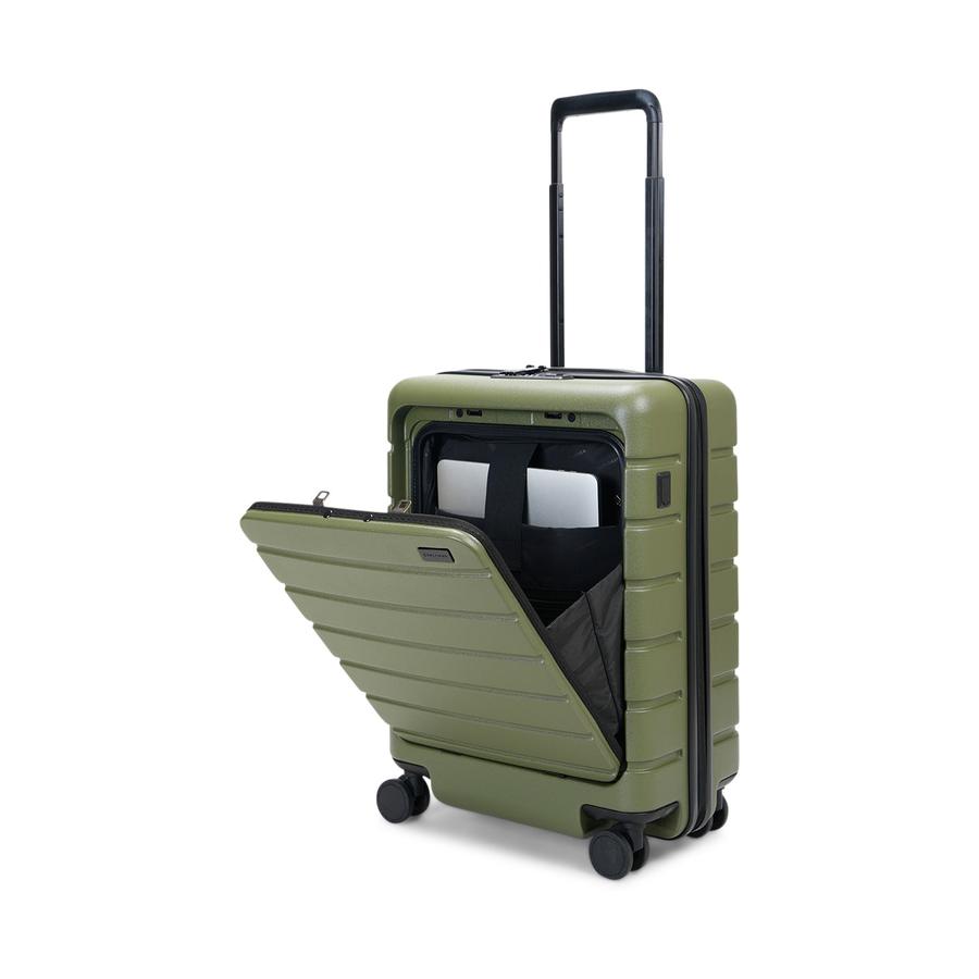 Explorer Arlo Pro 52cm Front Access & 75cm Hardside Luggage Set Evergreen Evergreen