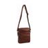 Pierre Cardin Sloan Rustic Leather Tablet Bag Chestnut