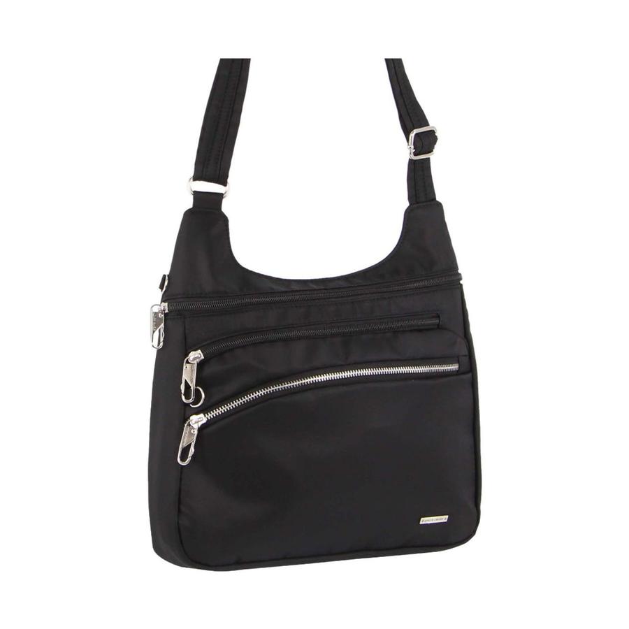 Pierre Cardin Gianna Anti-Theft Crossbody Bag Black Black