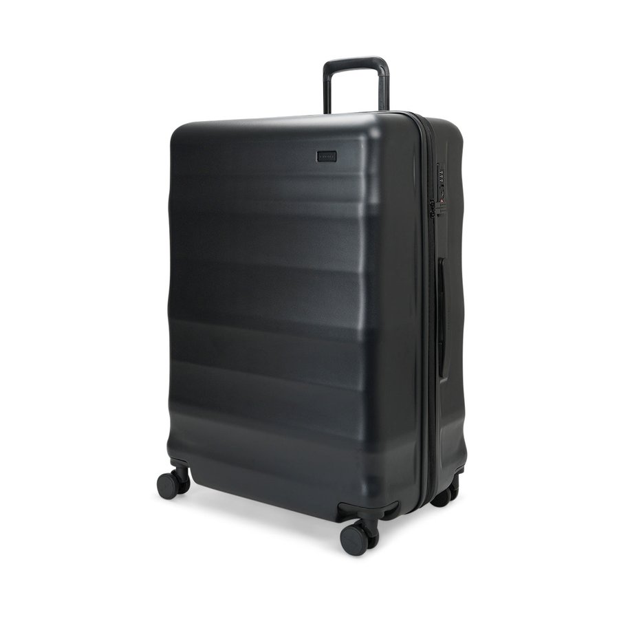 Explorer Luna-Air 74cm Hardside Checked Suitcase Black Black