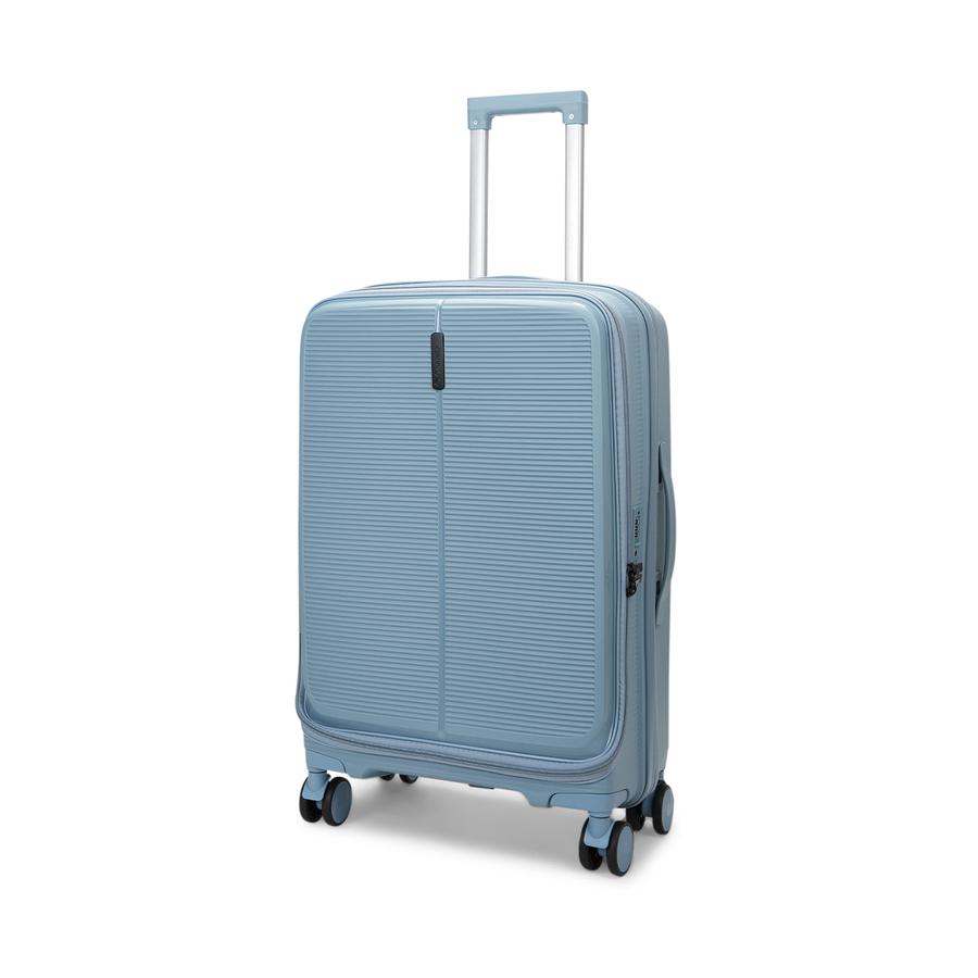 Caselite Venture 57cm & 66cm Top Open Hardside Luggage Set Grey Blue Grey Blue