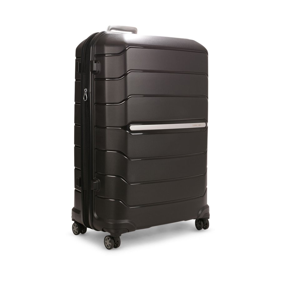 Samsonite Oc2lite 81cm Hardside Checked Suitcase Black Black