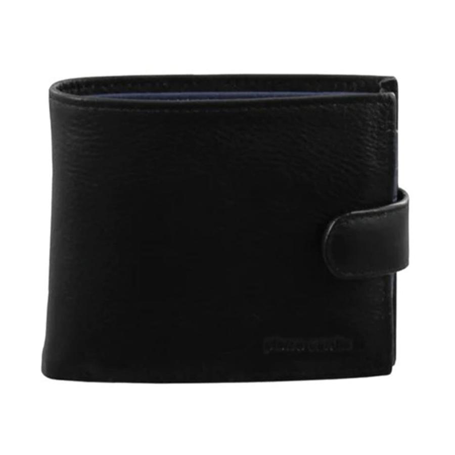 Pierre Cardin Moby Italian Leather Men's Two Tone Wallet Black/Navy Black/Navy