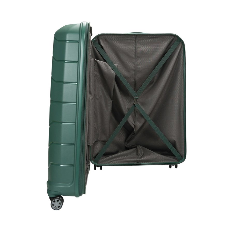 Samsonite Oc2lite 81cm Hardside Checked Suitcase Hunter Green Hunter Green