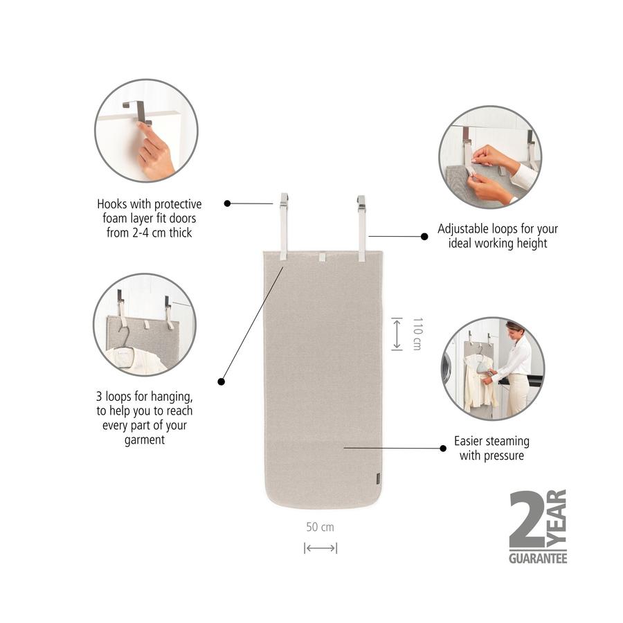 Brabantia Door Steam Blanket Grey Grey