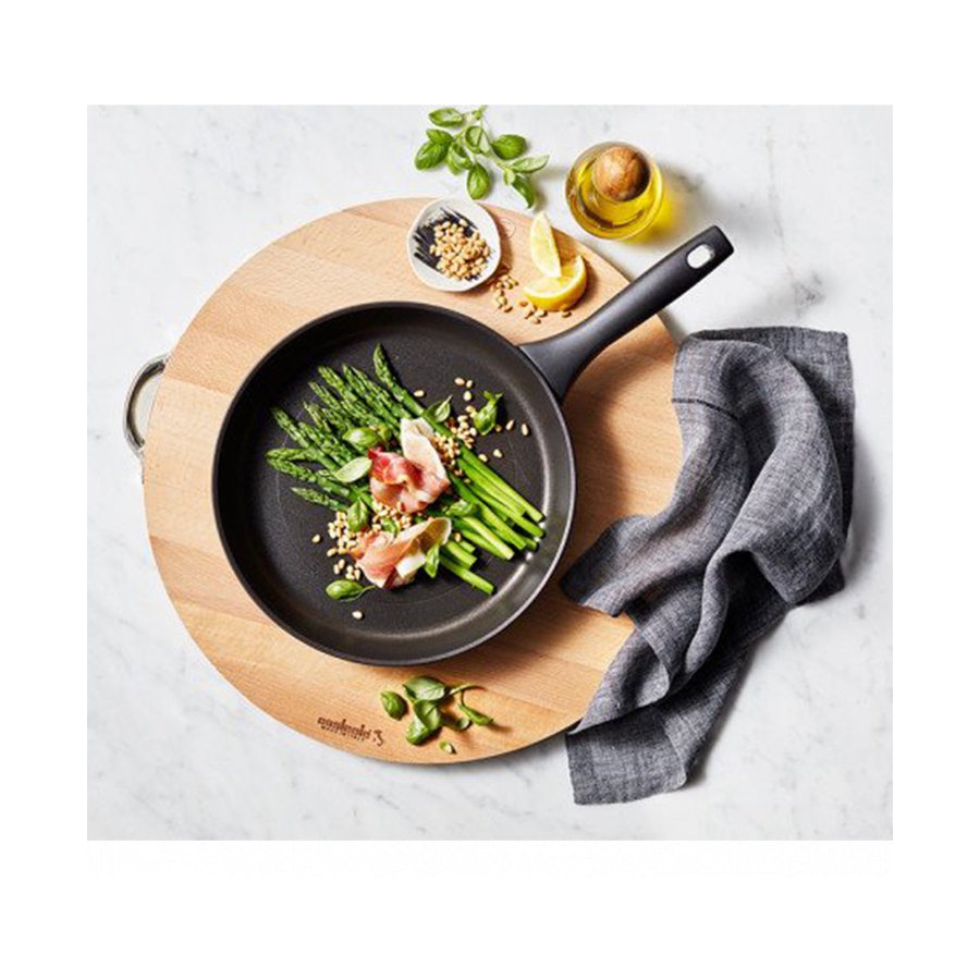 Essteele Per Domani 30cm Open French Skillet Black Black