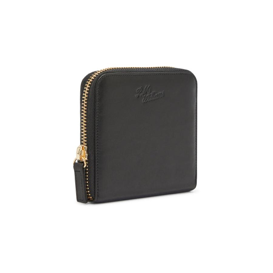 RM Williams Singleton Mini Zip Wallet Black Black