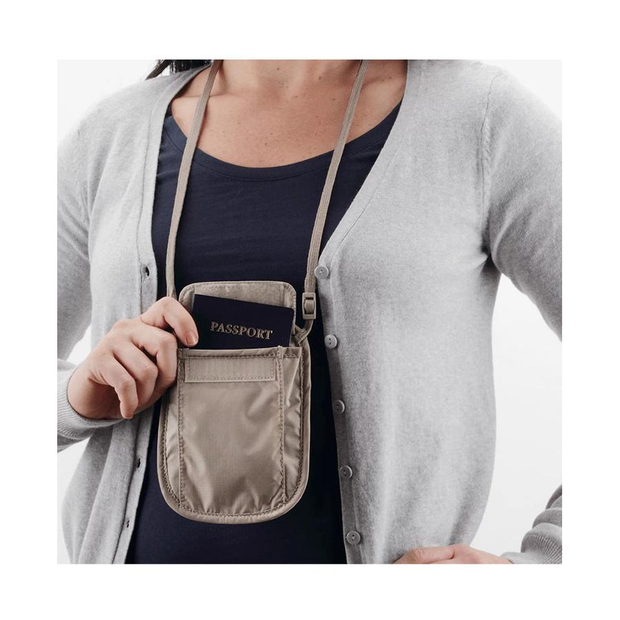 Eagle Creek RFID Blocker Neck Wallet Tan Tan