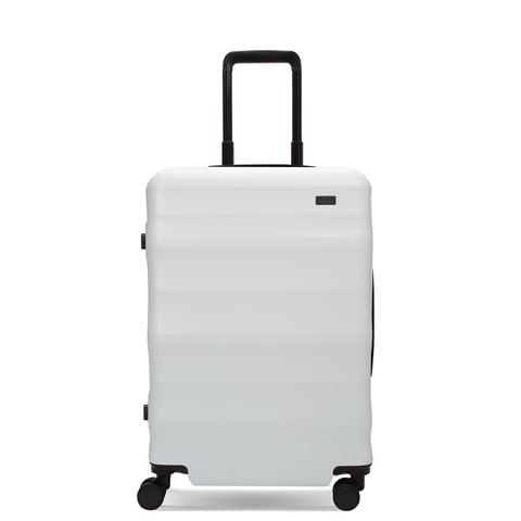 Luna-Air Medium Checked Suitcase White