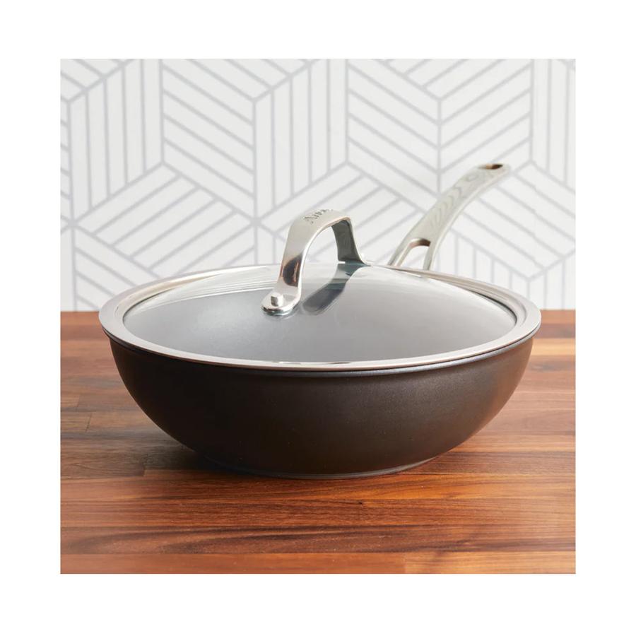 Anolon SearTech 25cm Covered Stirfry Pan Black Black