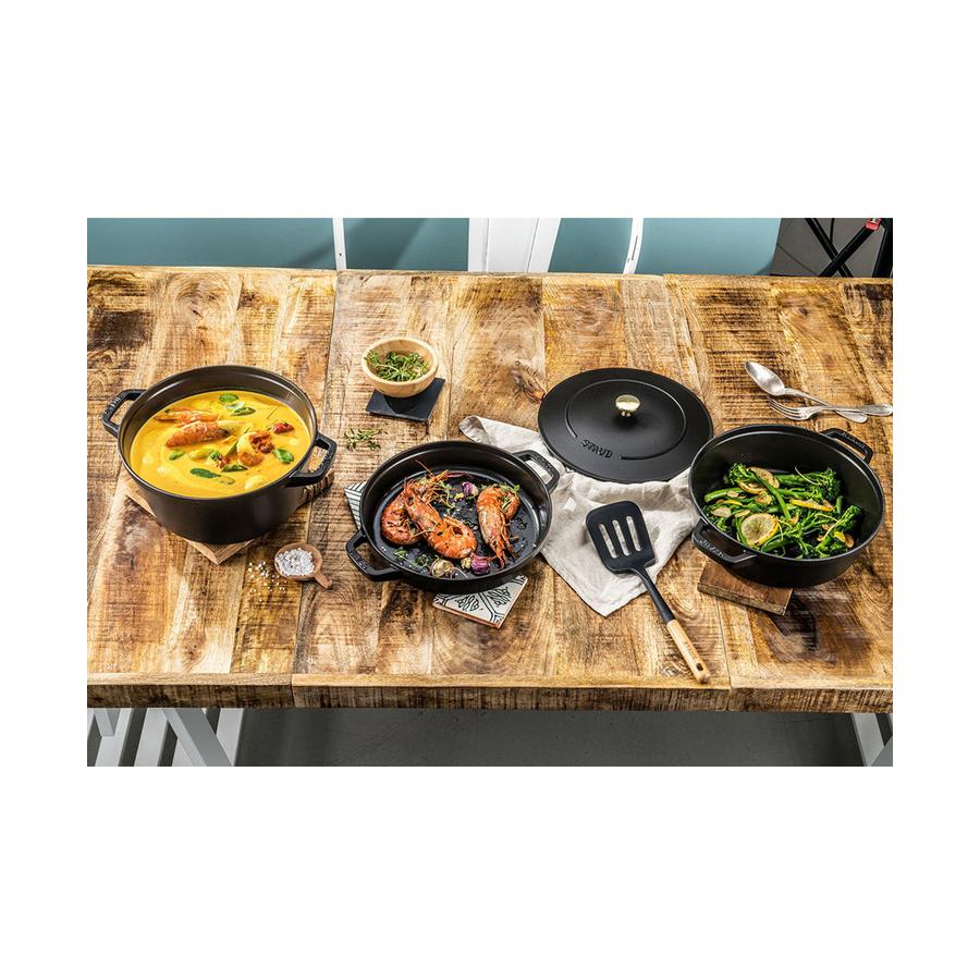 Staub 4 Piece Cookware Set Black Black
