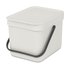 Brabantia Sort & Go Waste Bin (6L) Light Grey