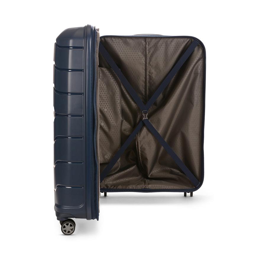 Samsonite Oc2lite 75cm Hardside Checked Suitcase Navy Navy
