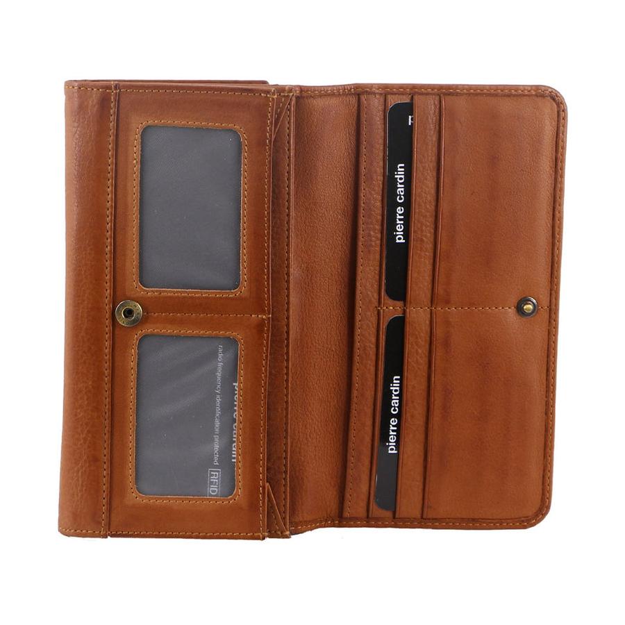 Pierre Cardin Lucy Women's Italian Leather RFID Wallet Cognac Cognac