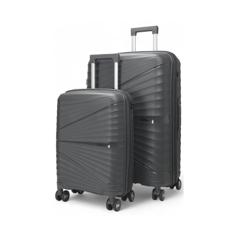 Nomad Aspire 55cm & 75cm Hardside Luggage Set Dark Grey Dark Grey