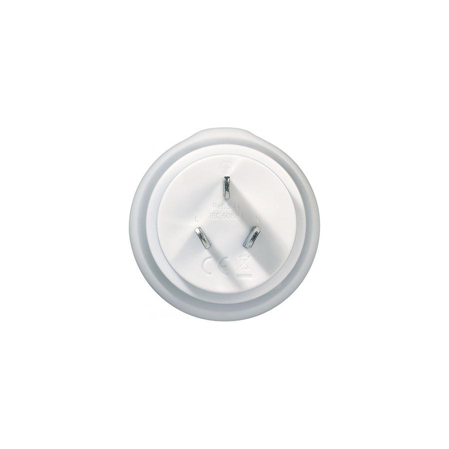 Go Travel Europe to NZ & AUS Travel Adapter White White