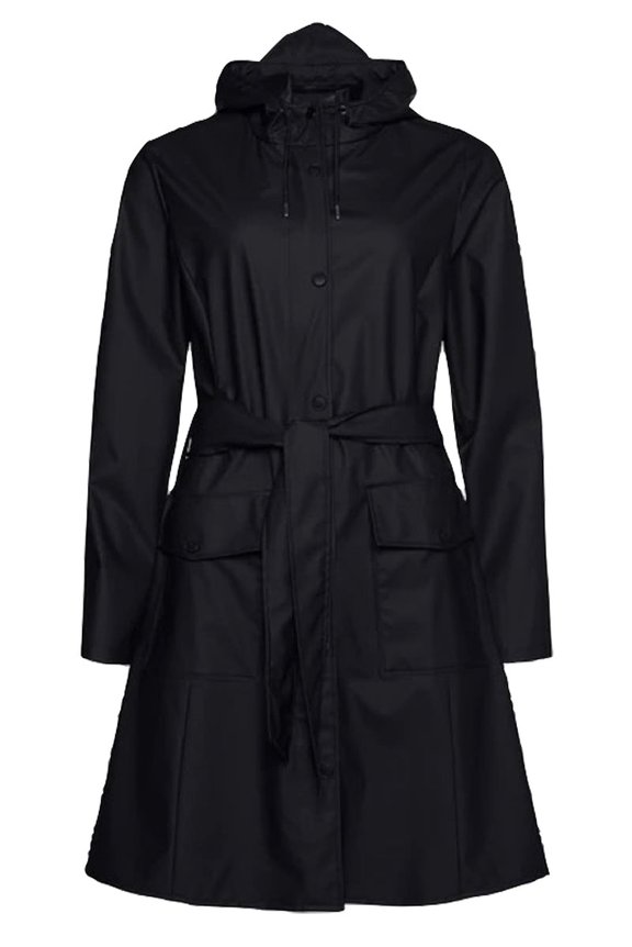 Rains Curve Jacket Black
