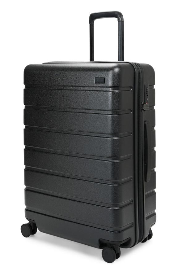 Explorer Arlo Pro 65cm Hardside Expandable Checked Suitcase Black