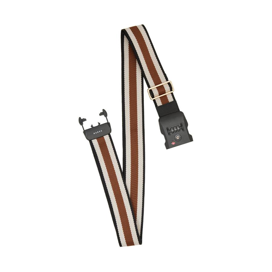 Saben London Luggage Strap Nutshell Stripe Nutshell Stripe