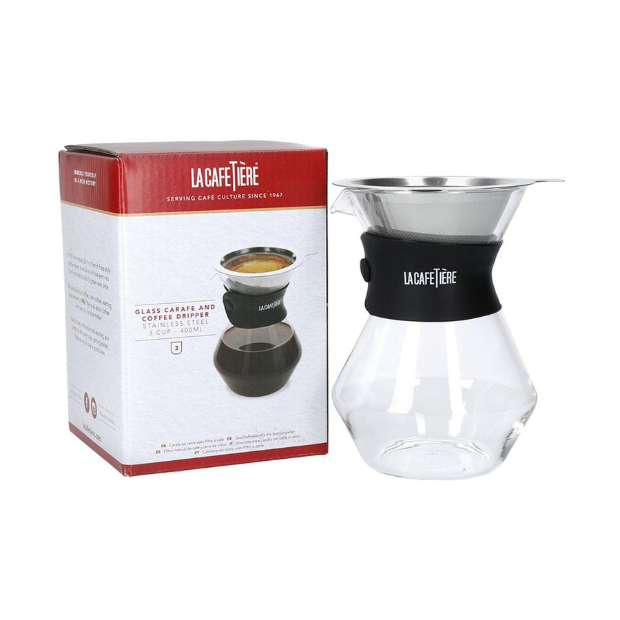 La Cafetiere Glass Coffee Dripper & 3 Cup Carafe Clear Clear