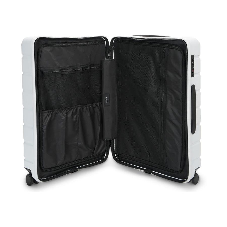 Explorer Arlo Pro 65cm Hardside Checked Suitcase White White