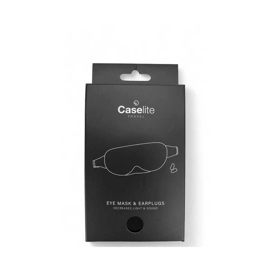 Caselite Eye Mask & Earplugs Set Black Black