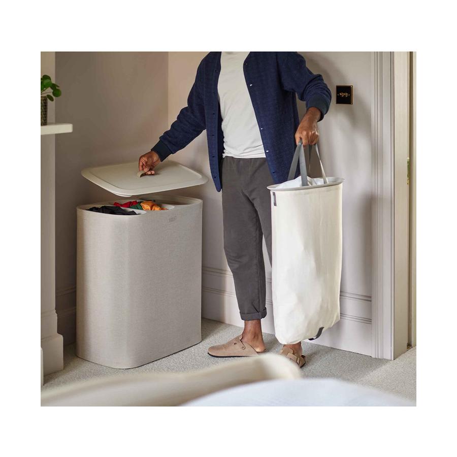 Joseph Joseph Tota Trio 90L Laundry Separation Basket Ecru Ecru