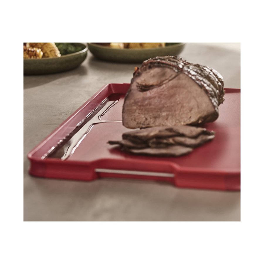 Joseph Joseph Cut & Carve Plus 2.0 Large Chopping Board Red Red