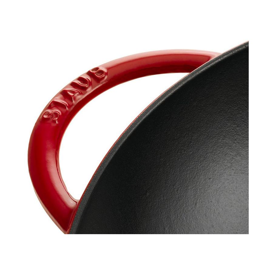 Staub 37cm (5.7L) Wok Cherry Red Cherry Red