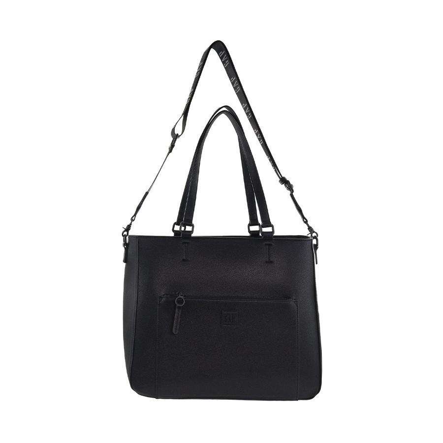 Gap Camilla Ladies Vegan Leather Modern Tote Crossbody Bag Black Black