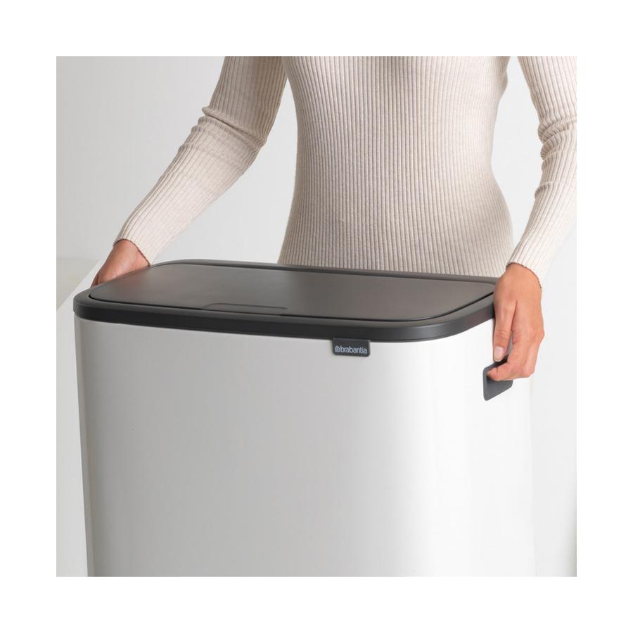 Brabantia Bo Touch Bin (2 x 30L) White White
