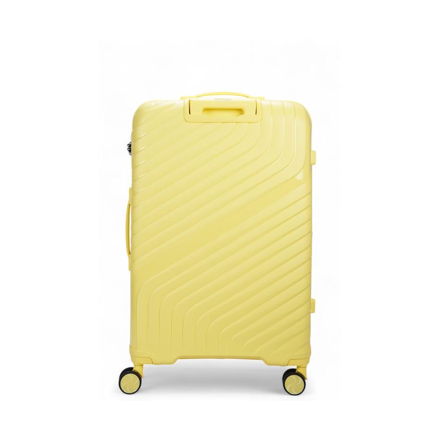 Nomad Journey 75cm Hardside Checked Suitcase Yellow Yellow