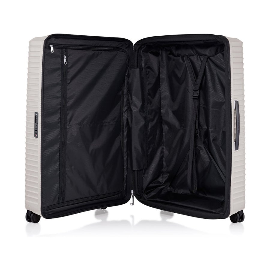 Samsonite Upscape 81cm Hardside Checked Suitcase Stone Grey Stone Grey