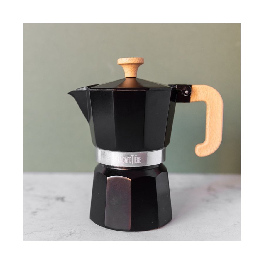 La Cafetiere Venice 6 Cup Espresso Maker Black Black