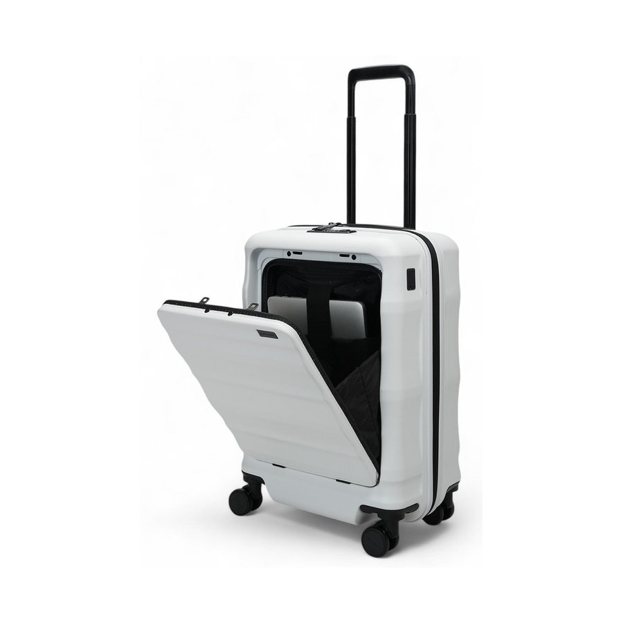 Explorer Luna-Air 55cm Front Access & 74cm Hardside Luggage Set White White