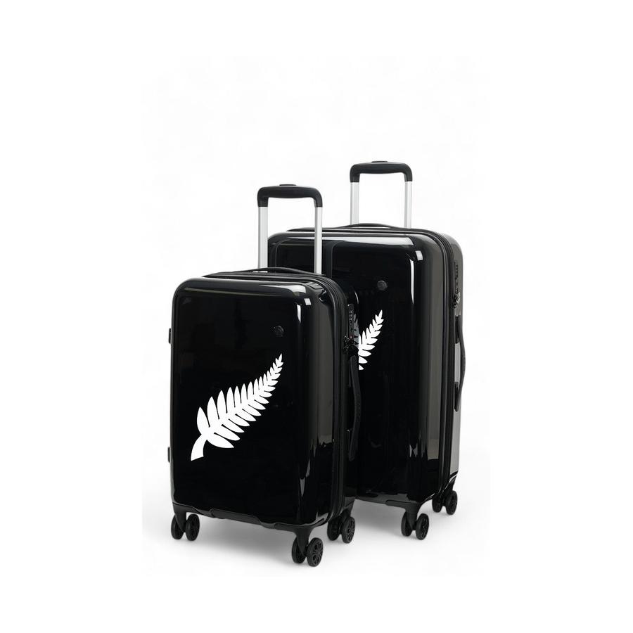 Caselite NZ Fern 56cm & 67cm Hardside Luggage Set Black Black