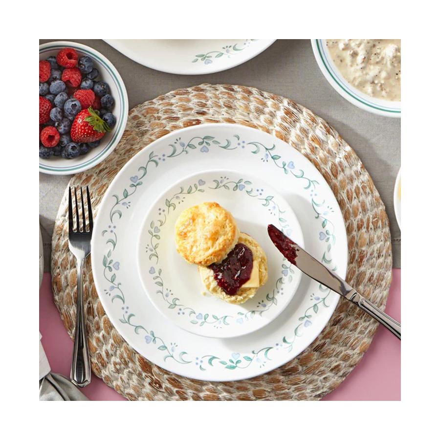 Corelle Country Cottage 12 Piece Dinner Set White White