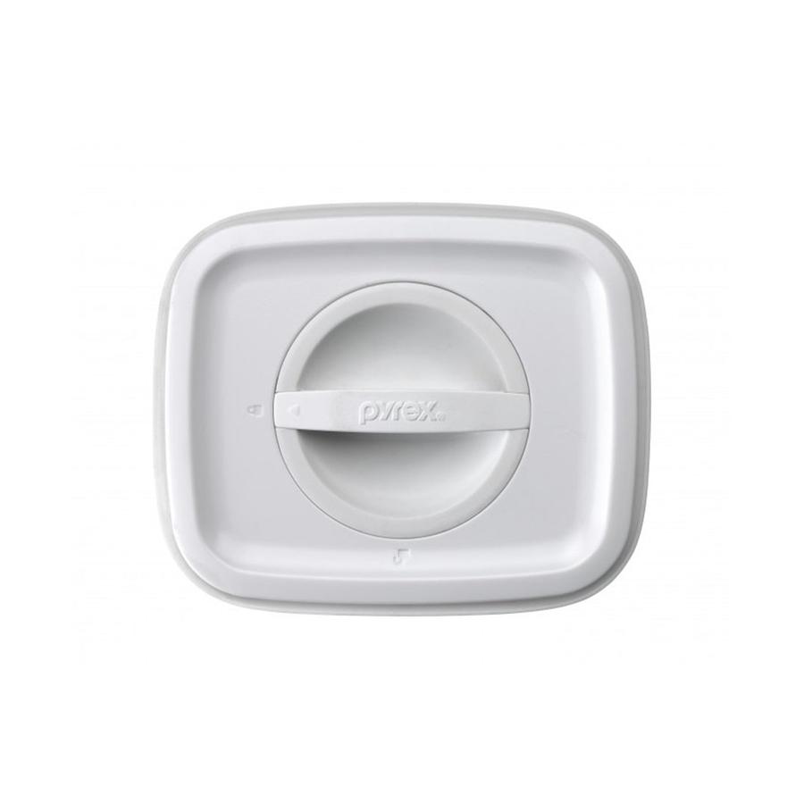 Pyrex Canister Rectangle 4 Piece Set Clear Clear