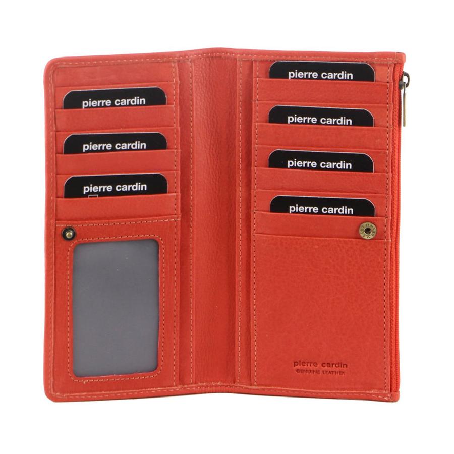 Pierre Cardin Lola Women's Italian Leather RFID Wallet Orange Orange