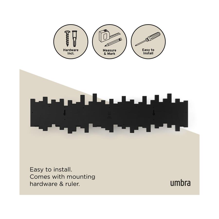 Umbra Sticks 8 Wall Hooks Black Black