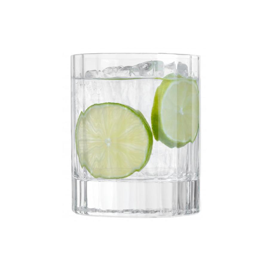 Luigi Bormioli Bach 255ml Crystal DOF Glass Tumbler Set of 6 Clear Clear